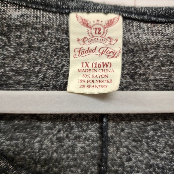 Faded Glory Tee Plus 1X - Picture 3 of 7